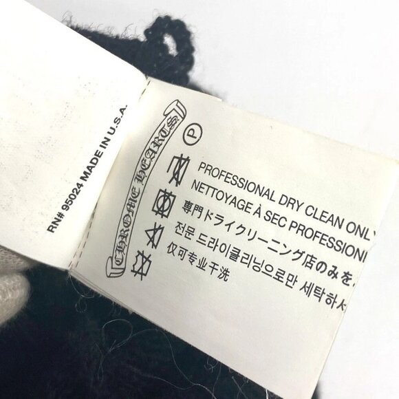 CHROME HEARTS CH logo beanie hat knit hat knit cap Knit hat wool Black - Picture 12 of 16